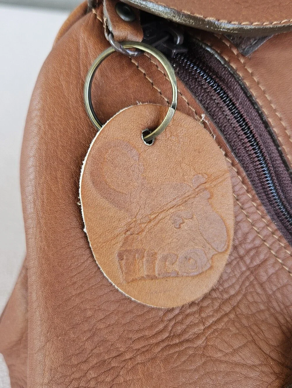 TICA brown leather